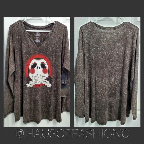 TORRID The Nightmare Before Christmas Jack Skellington Skull Top! NWT! - Picture 3 of 7